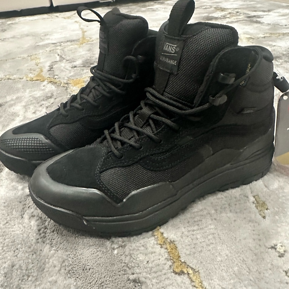 Vans Men's All-Black High-Top Sneakers